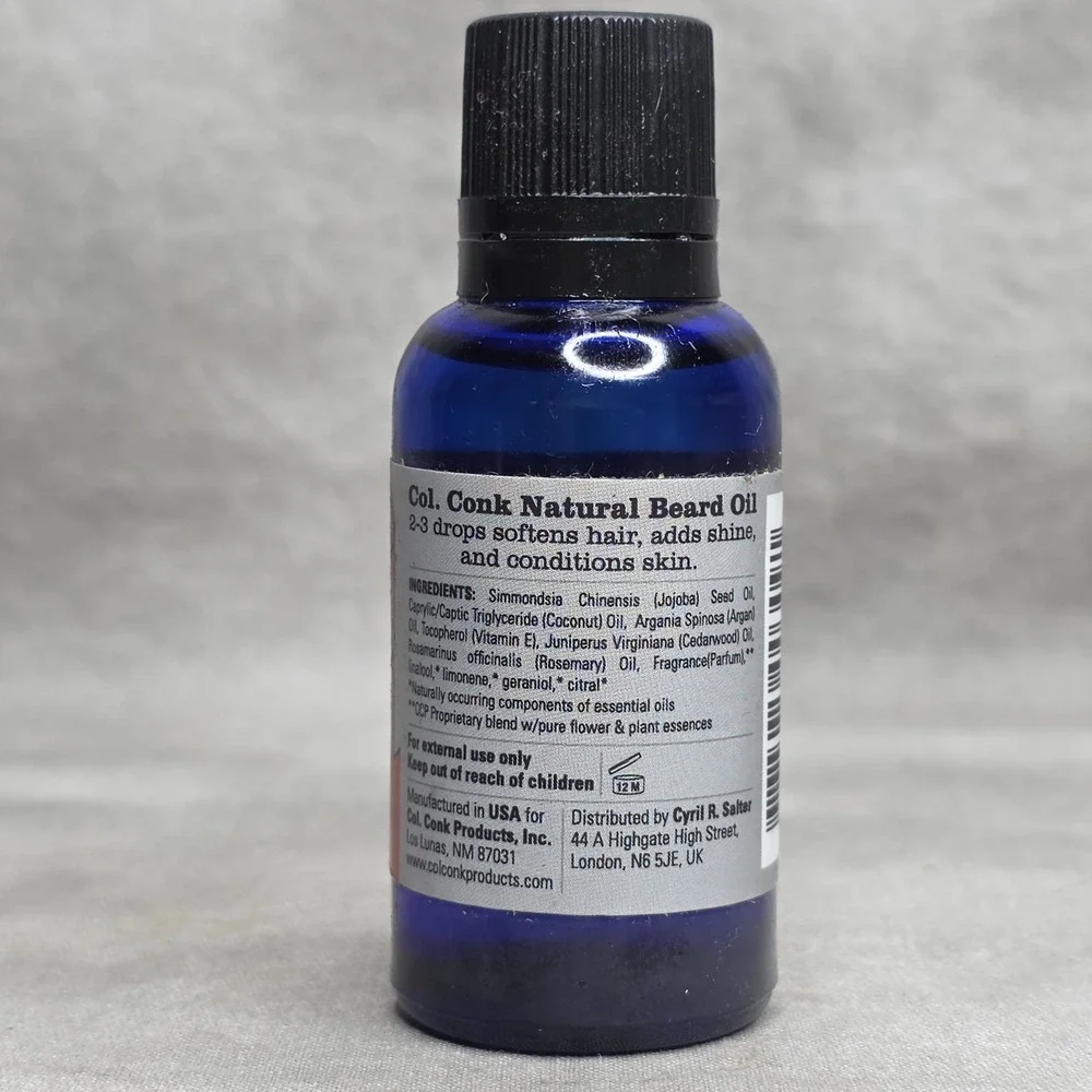 Col Ichabod Conk Beard Oil Santa Fe Cedar Scent 1 fl oz